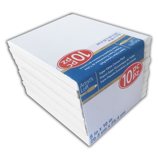 10 Pack 8 X 10 Super Value Canvas By Artist Lost Necessities